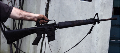 Figure 3. A perfectly preserved gun, found through metal detecting (Image Copyright: W. Engelen).